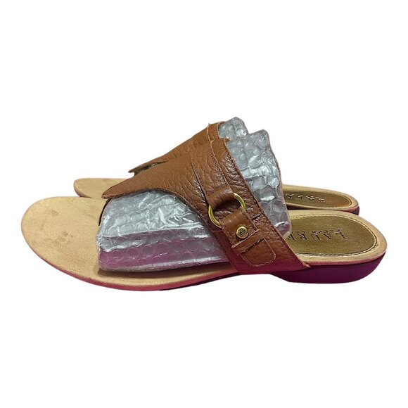 SOLD! Ralph Lauren Kendra Genuine Pebble Leather (11878  A/15) Thong Sandal 9.5B - Picture 14 of 14
